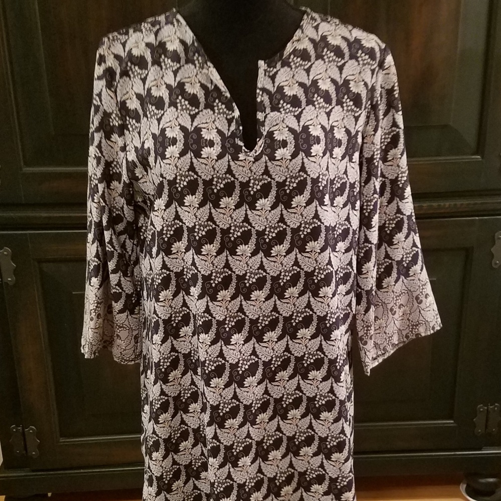 Long sleeve slip on dress